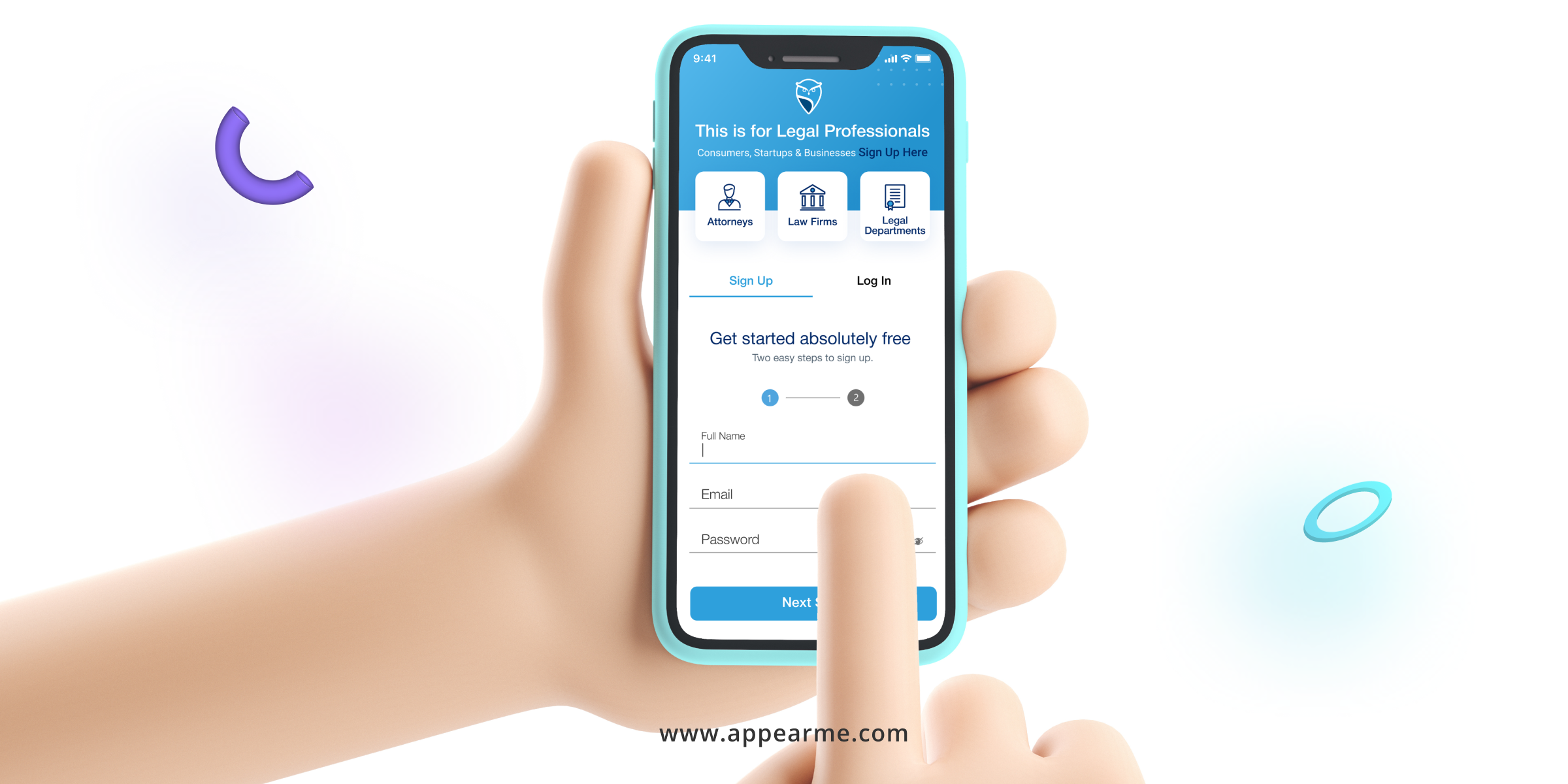Sign up for AppearMe – Get Access to Thousands of Appearance Attorneys on Demand and in Real-Time